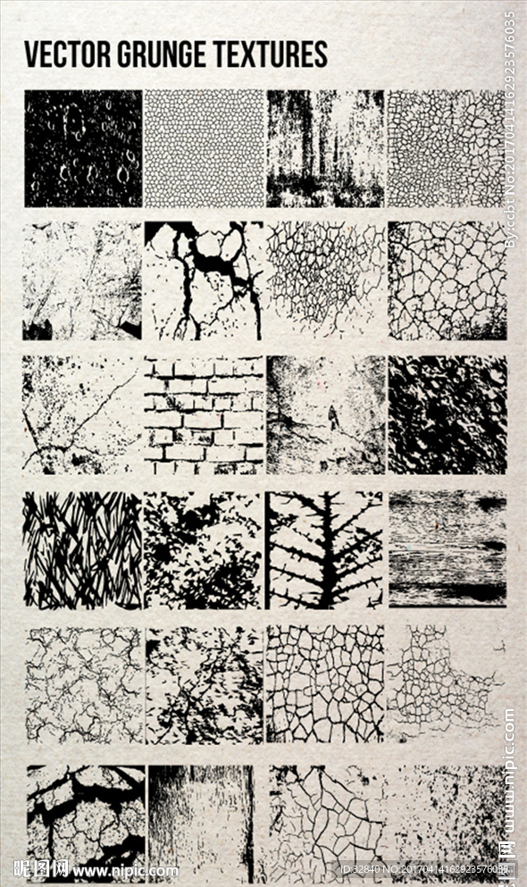 黑白 印花 植物 底纹 素材