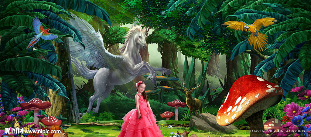 梦幻森林儿童主题写真