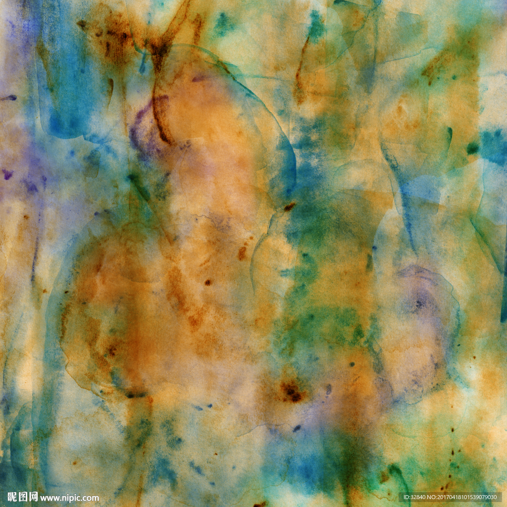 水彩 手绘 小清新 笔刷 底纹