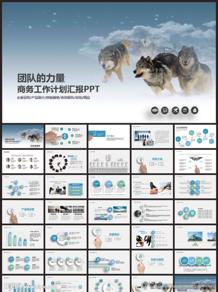 创业商业融资计划书PPT