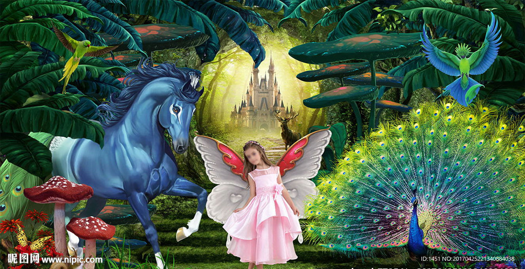 奇幻森林儿童主题写真之蝴蝶妹妹