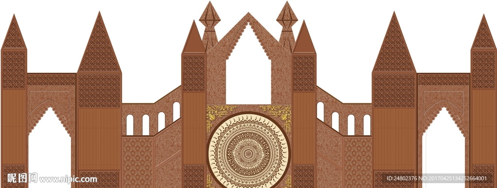 城堡婚礼PSD分层素材