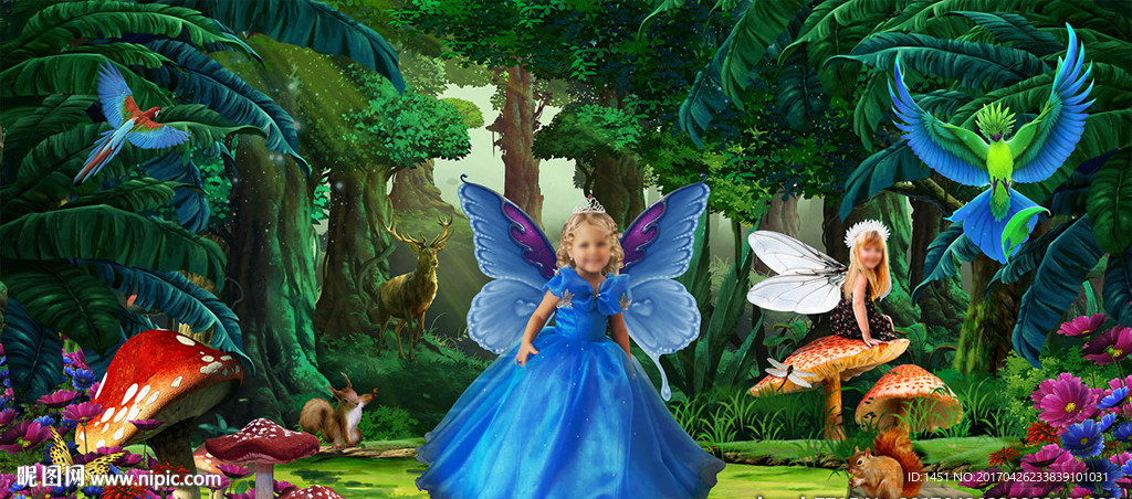 奇幻童话森林儿童主题写真