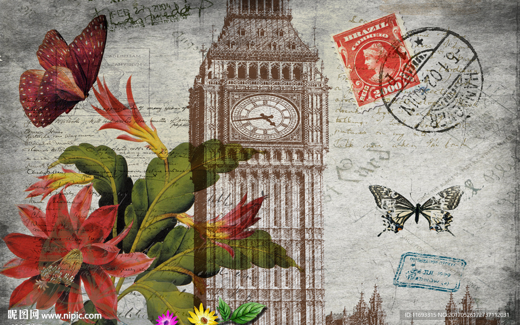 英伦风 欧美风格画