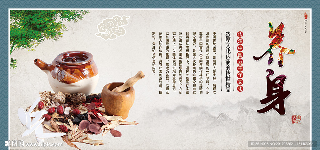 中医养生展板