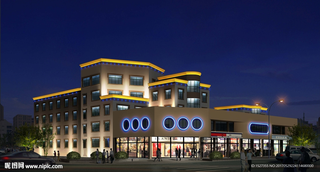 商业街夜景亮化设计