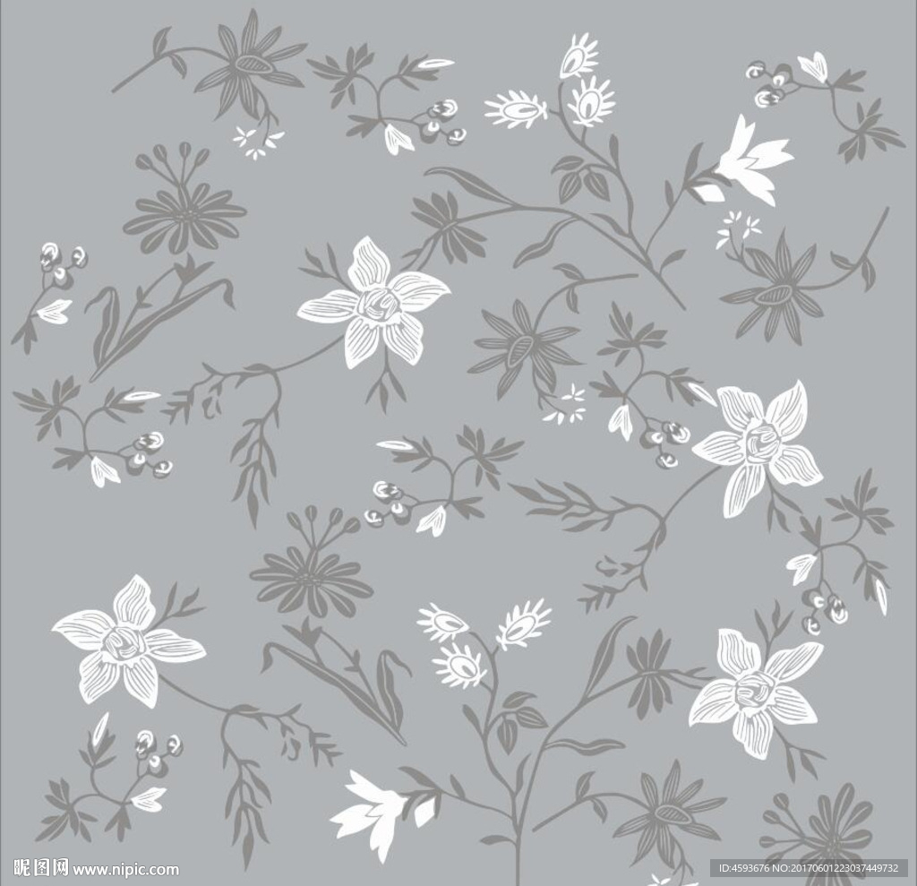 小碎花 硅藻泥矢量图