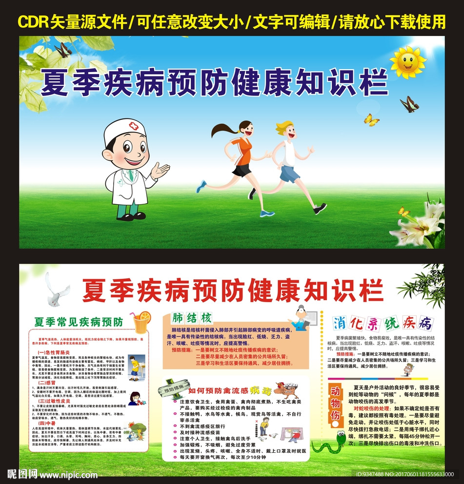 夏季健康教育宣传栏