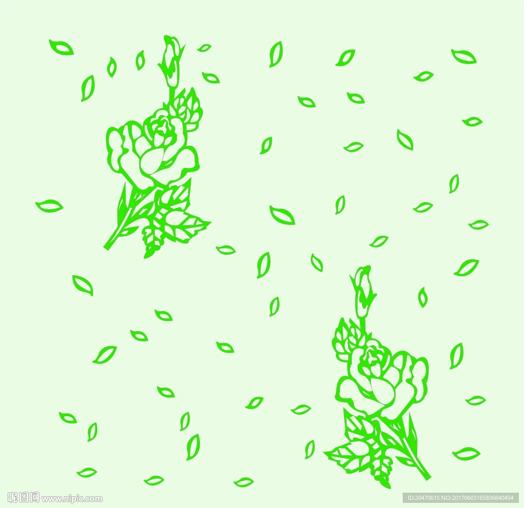 硅藻泥效果 玫瑰花