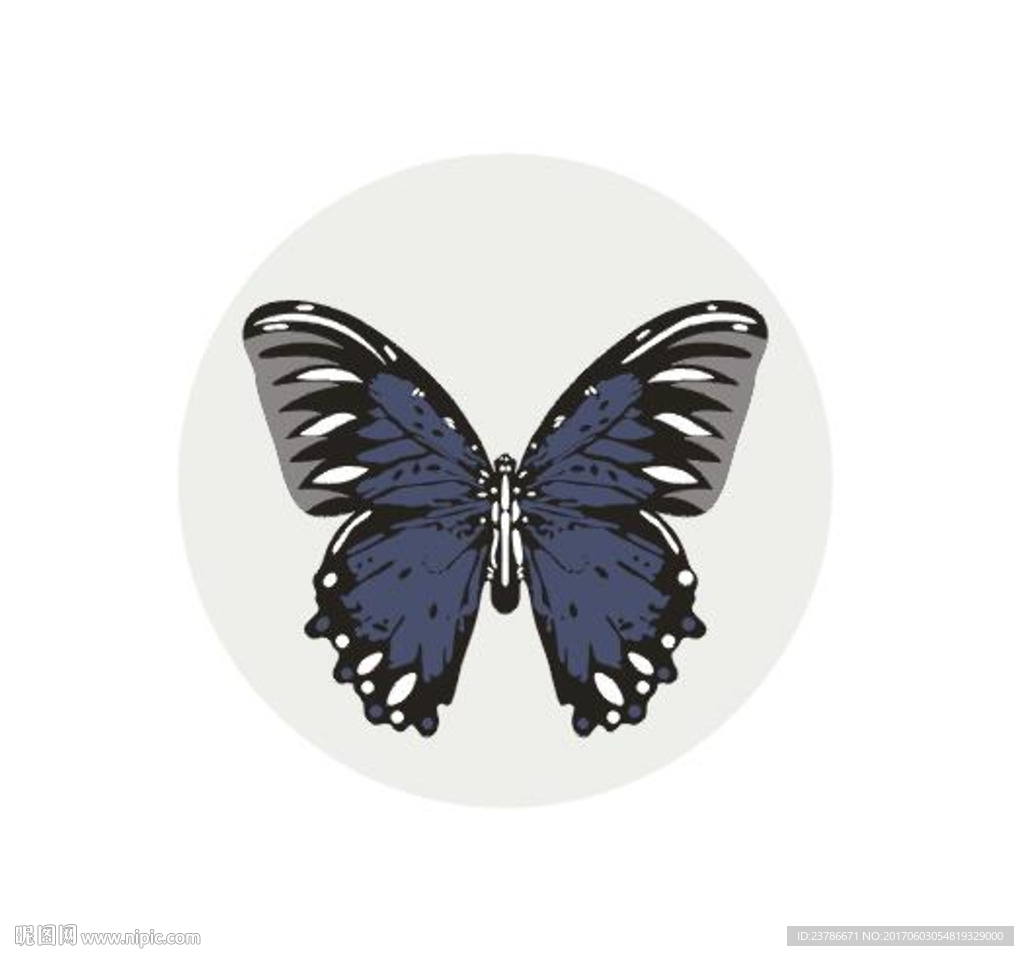 蝴蝶印花图设计