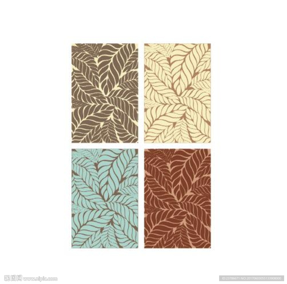 叶子印花图设计