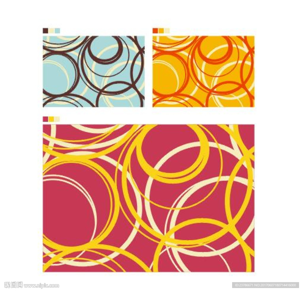 圆环印花地毯图