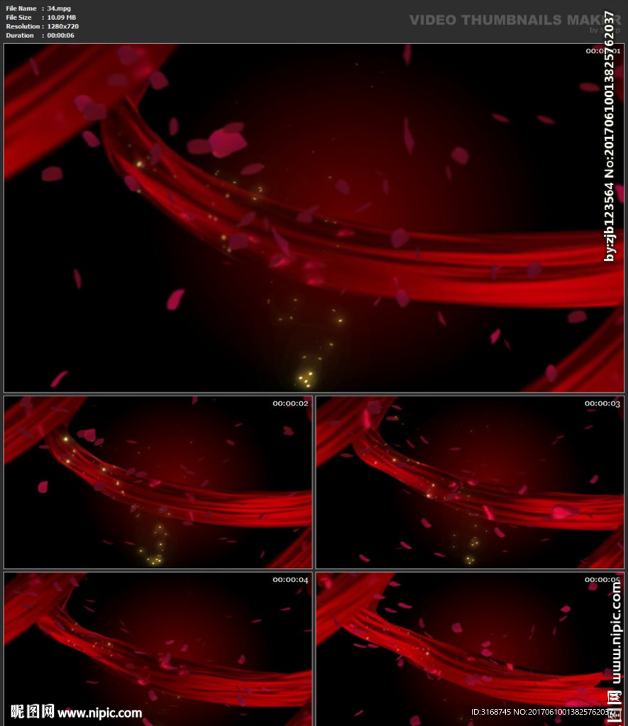 婚礼片头 喜庆 婚庆桃心 春节