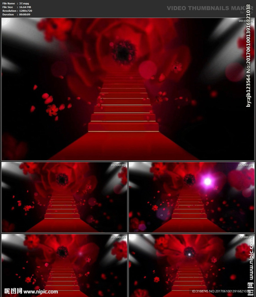 婚礼片头 喜庆 婚庆桃心 春节