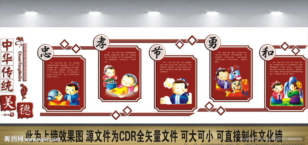 传统美德文化墙