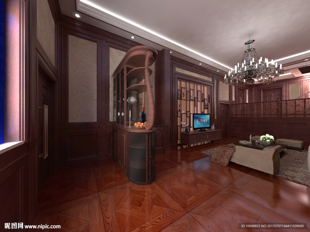 别墅客厅效果图jpg