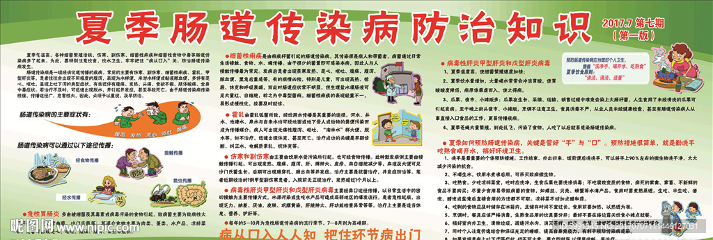 夏季肠道传染病防治知识