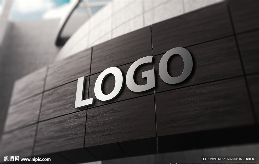 立体logo标志智能贴图样机