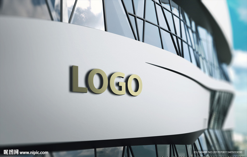 立体logo标志智能贴图样机