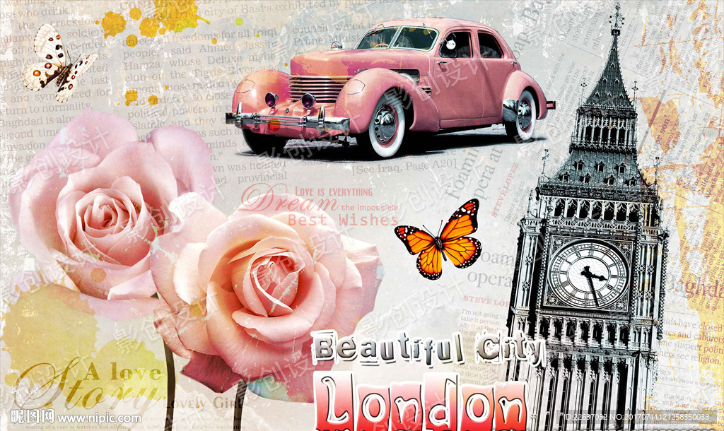 欧美风格装饰画