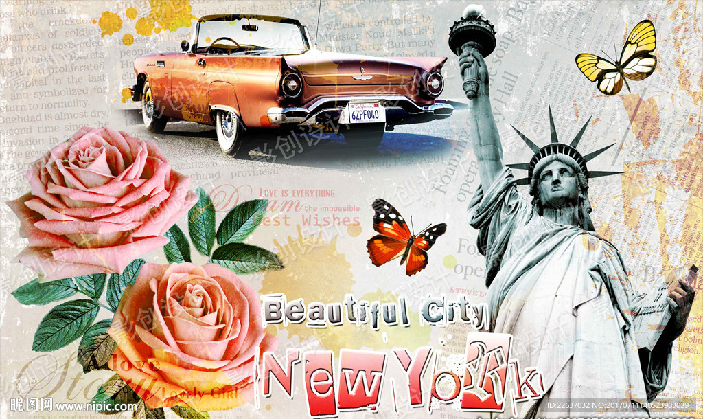 欧美风格装饰画