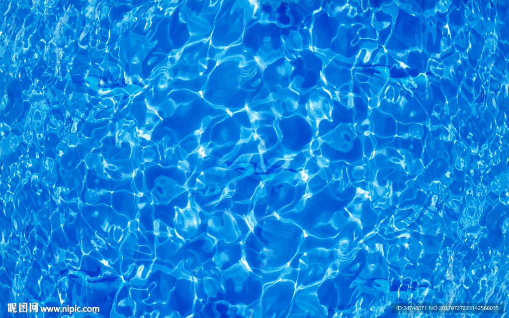 蓝色波纹海豚游泳馆水上乐园吊顶