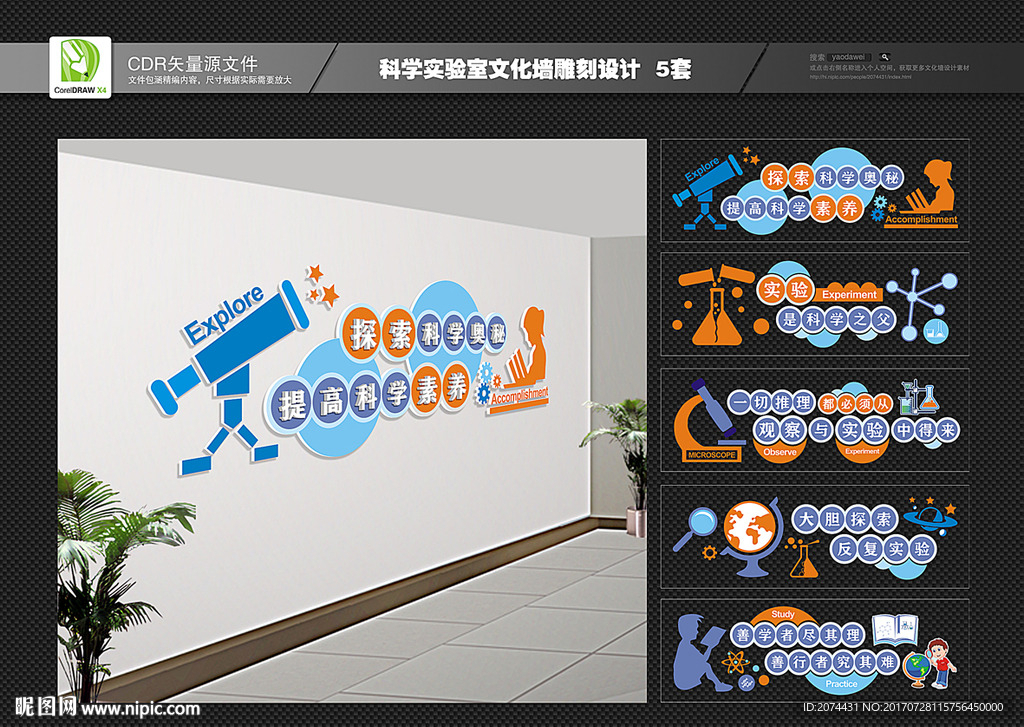 科学室文化墙