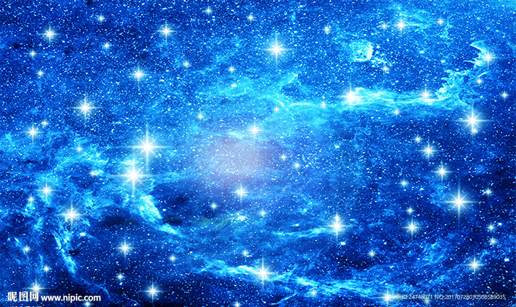 浩瀚宇宙星空夜空吊顶壁画