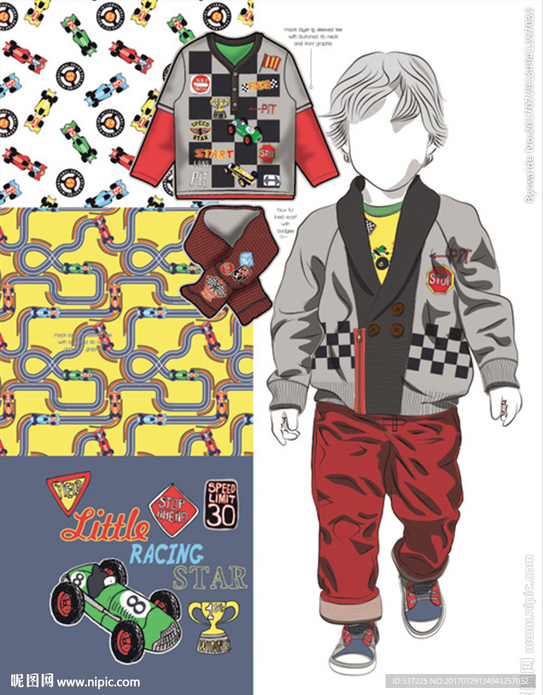 童装手绘服装设计