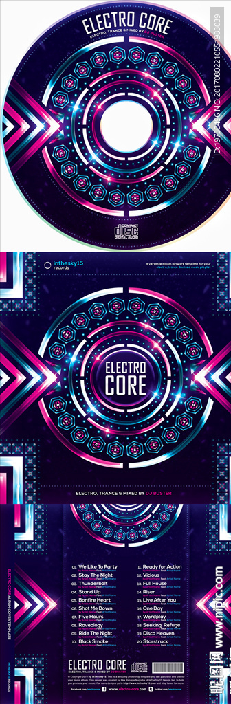 时尚音乐CD封面