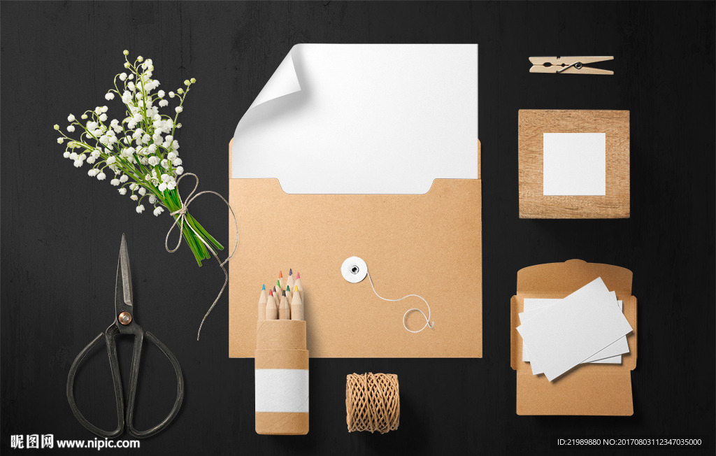 简约清爽办公素材样机