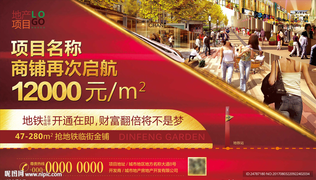 房地产商铺展板