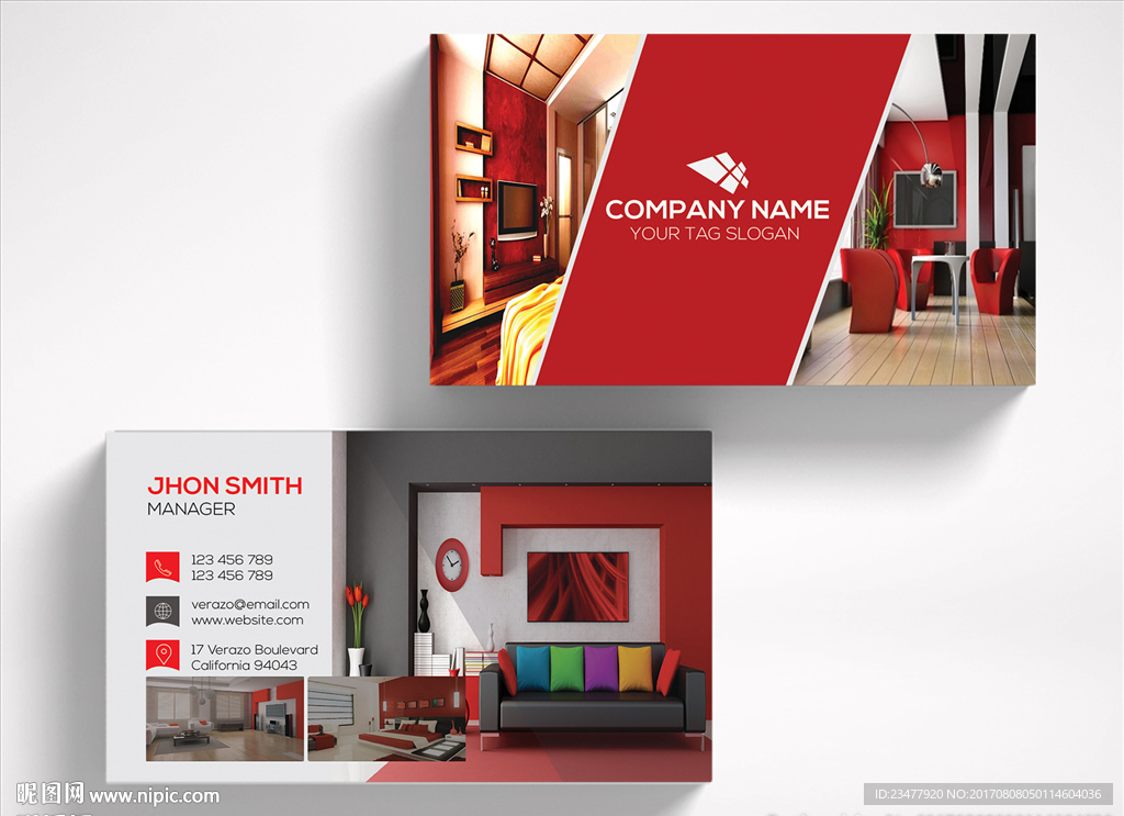 室内设计名片设计