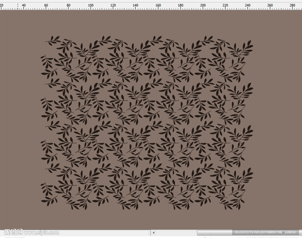 四方连续树叶矢量图