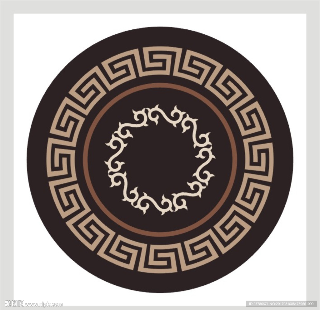 中国传统圆形图