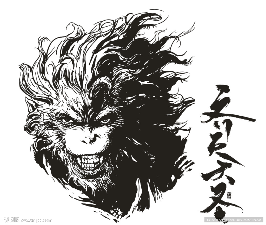 齐天大圣孙悟空雕刻素材