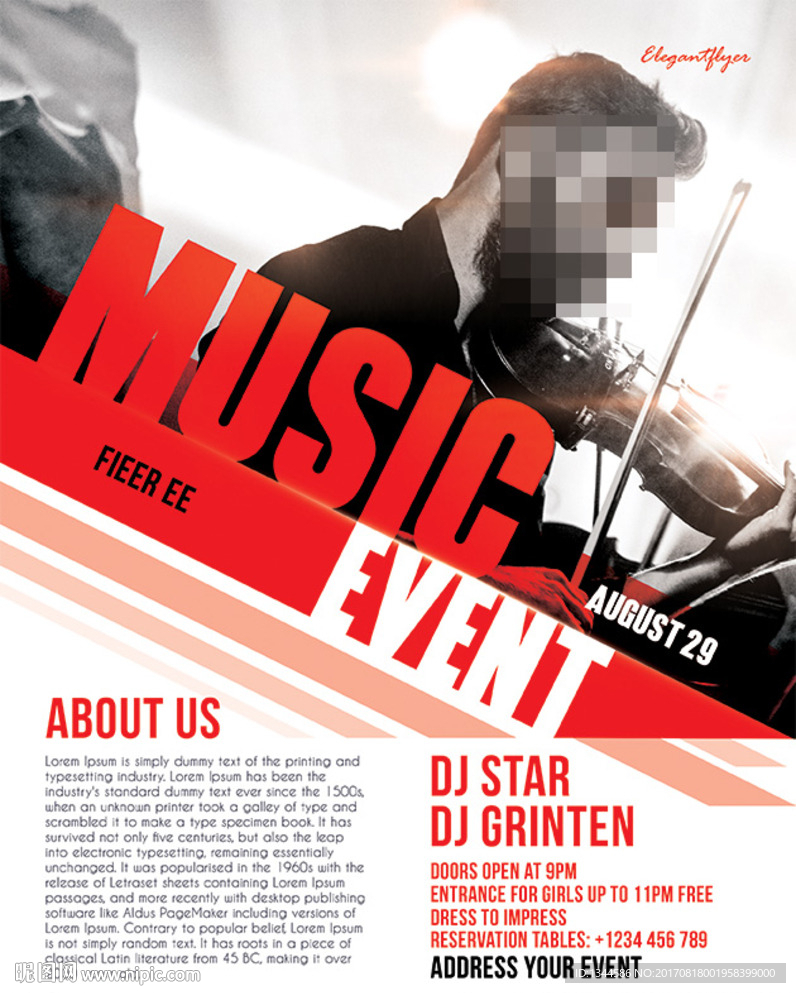 音乐乐团演出海报设计