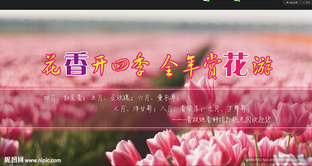 44线下海报花展设计描述