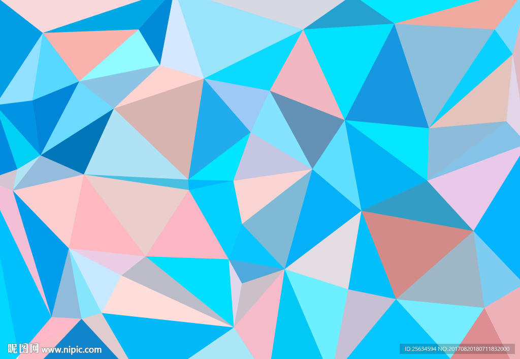 蓝色菱形几何背景素材