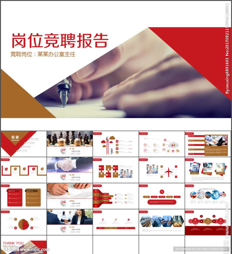 岗位竞聘 竞聘报告PPT