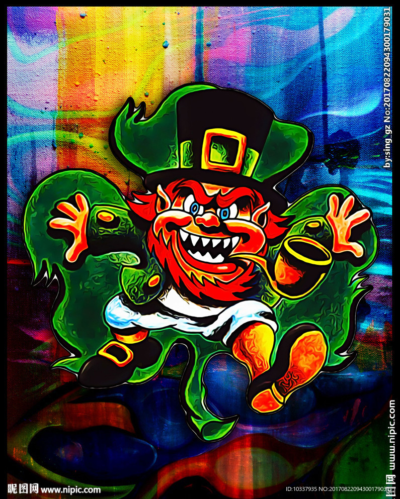 卡通海盗装饰画