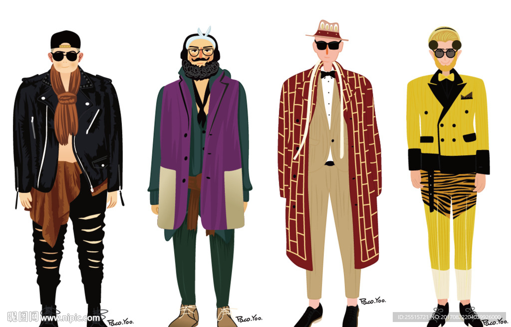 西游记唐僧师徒卡通人物设计