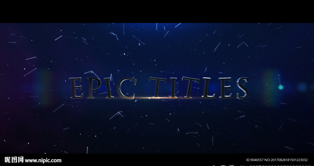 大气三维字动画模版