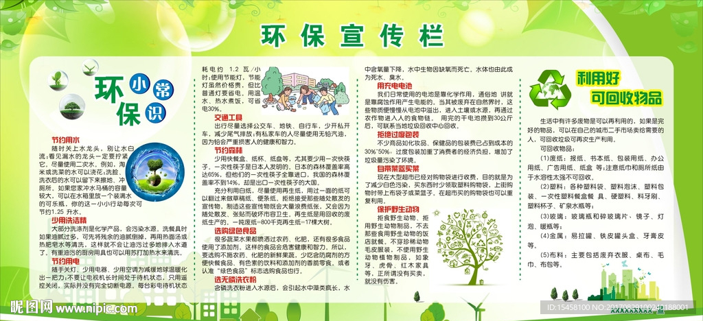 环保展板文字版