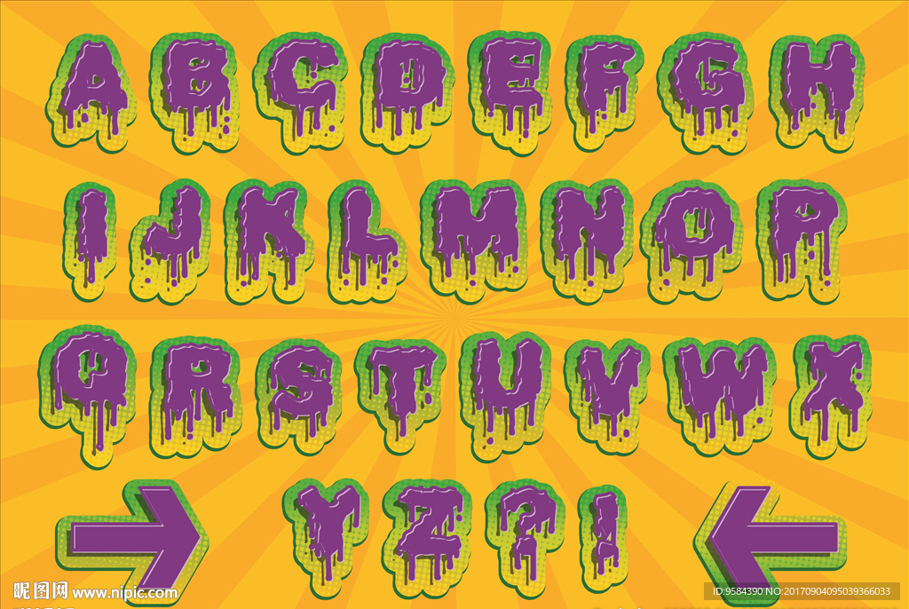 万圣节英文字母