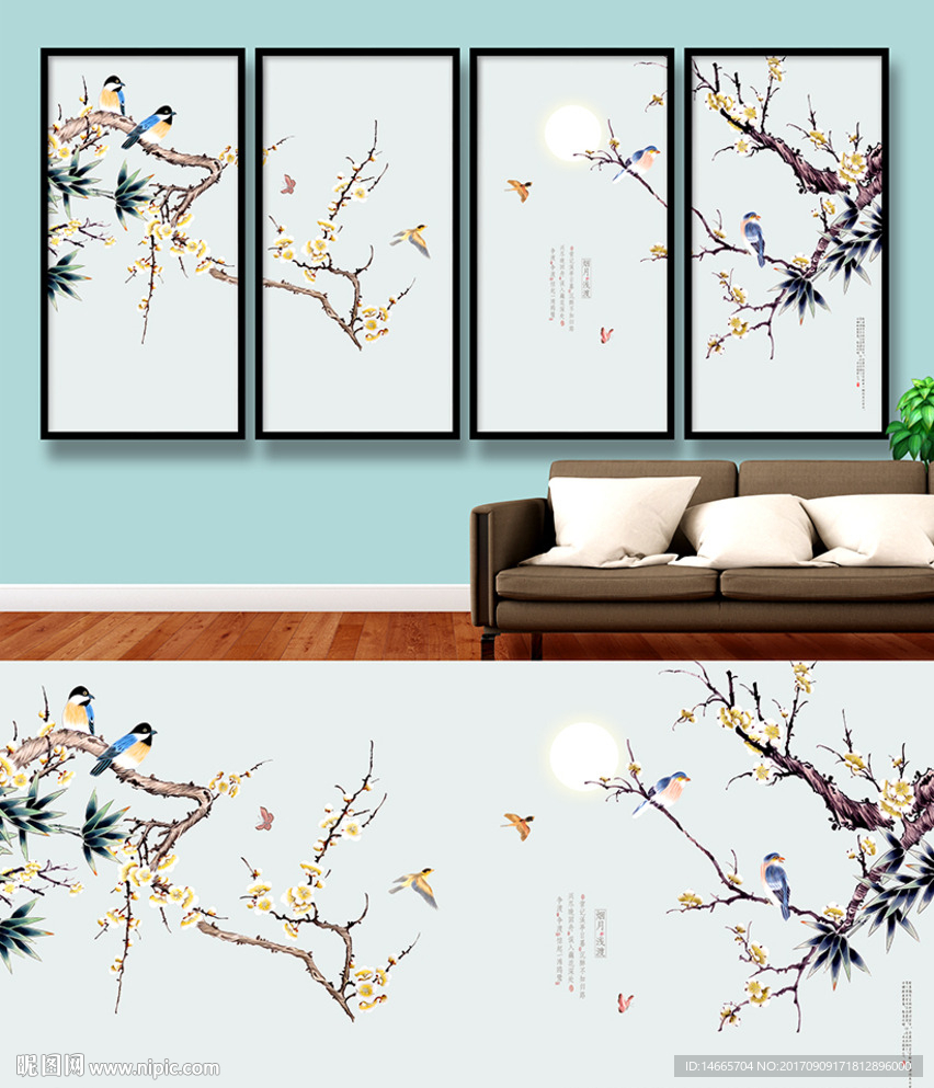 花鸟画 唯美工笔画