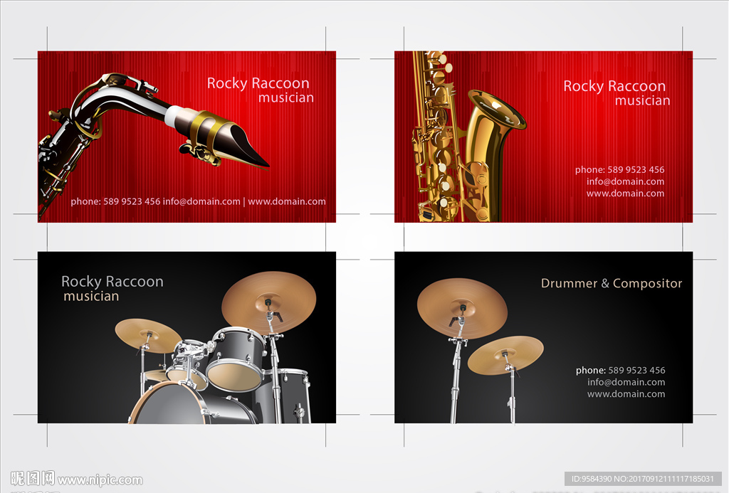 音乐名片设计