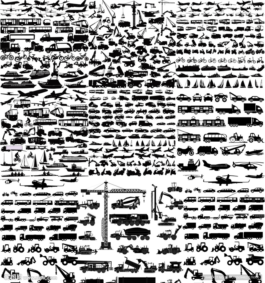 运输工具汽车飞机轮船火车自行车