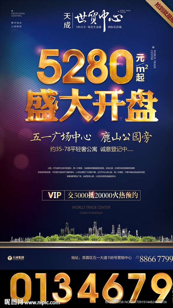 房地产 开盘 单张 海报