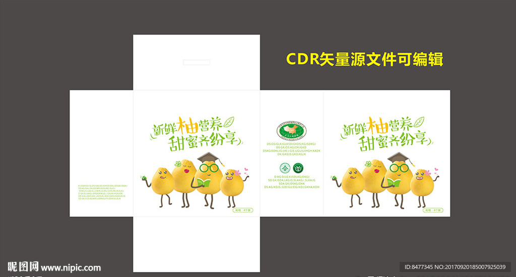 柚子包装海报宣传素材